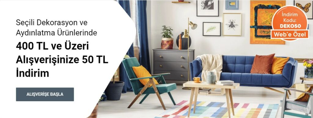 Koçtaş 50 TL İndirim Kuponu