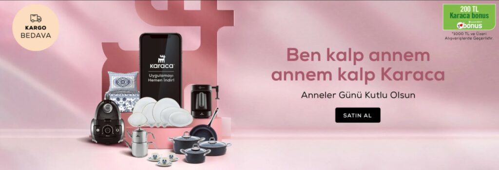 Karaca Home Anneler Günü İndirimleri