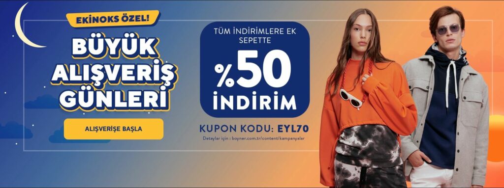Boyner Ekinoks İndirim Kampanyası