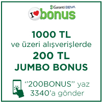 Jumbo 200TL Bonus Kampanyası