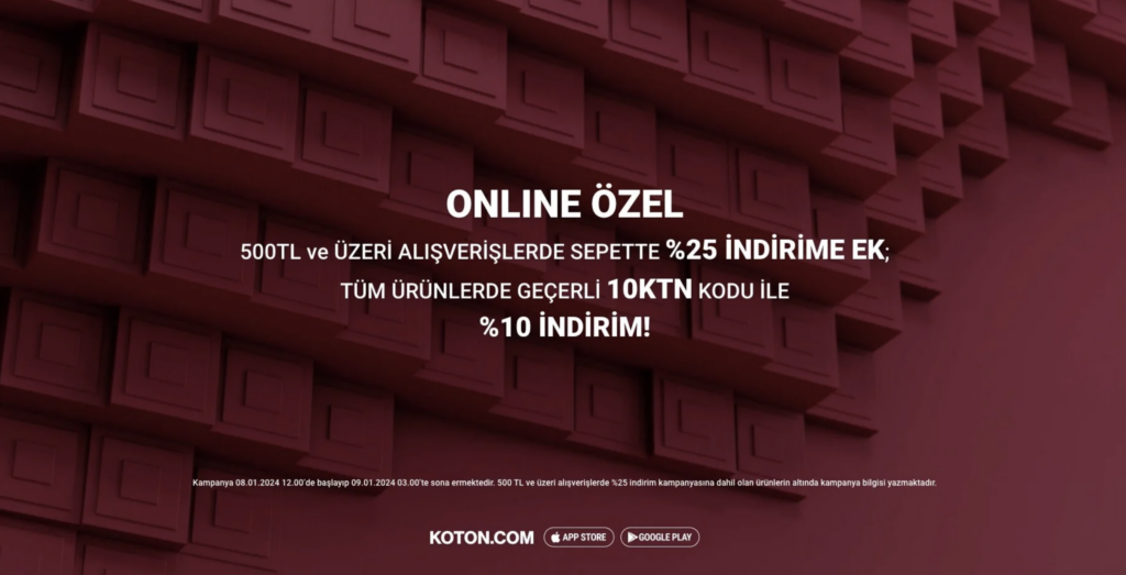 Koton Ücretsiz Kargo